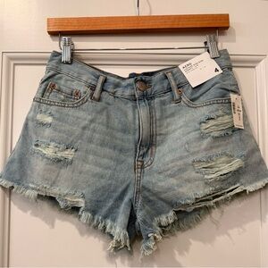 NWT Aeropostale Vintage High Rise Shorty Denim Shorts - Size 4